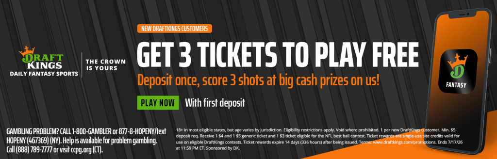 DraftKings DFS Creative New Welcome Offer June 2026